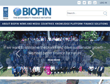 Tablet Screenshot of biodiversityfinance.org